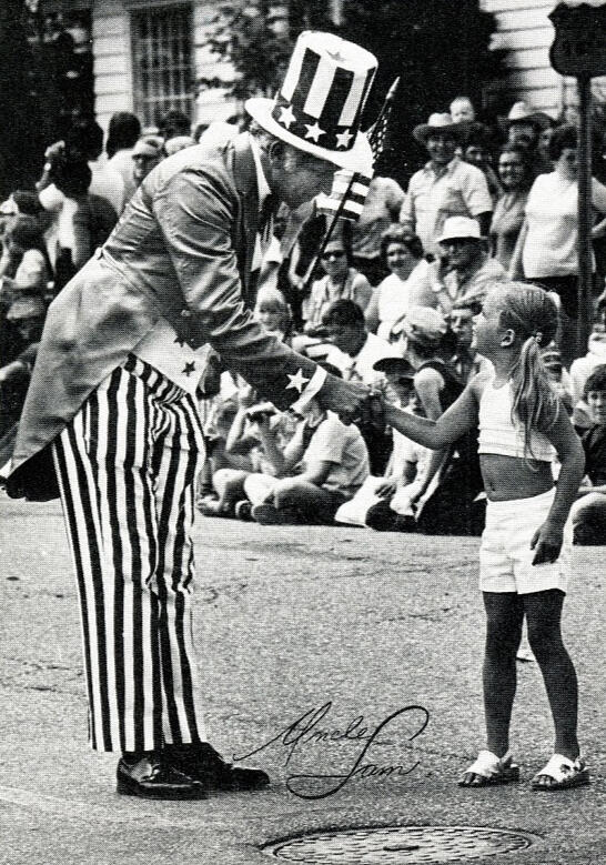 Photo Cards, W.E. Leppien as &quot;Uncle Sam&quot;
